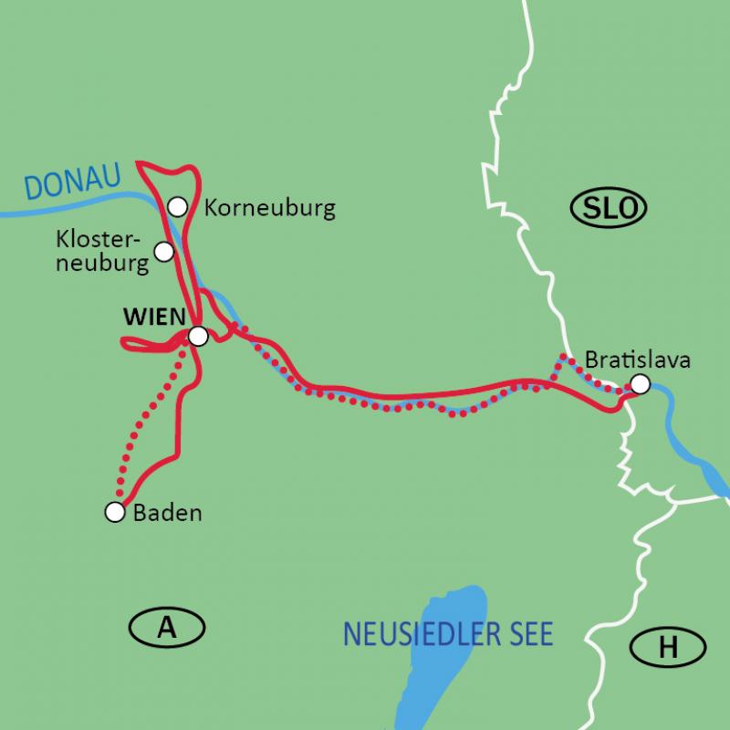 Karte Routenverlauf